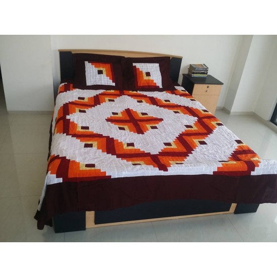 High quality Multi color bed sheet with 2 pillow cover