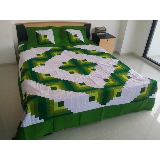 High quality Multi color bed sheet with 2 pillow cove
