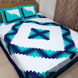 High quality Multi color bed sheet with 2 pillow cover