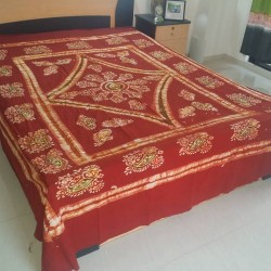 High quality hand made Batik bed sheet with 2 pillow cover