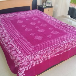High quality hand made Batik bed sheet with 2 pillow cover