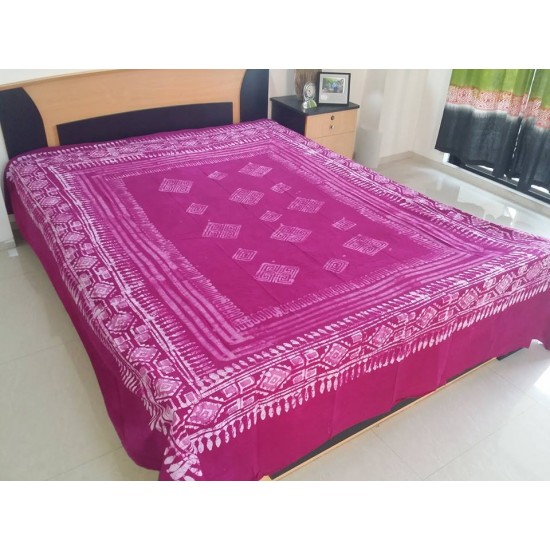 High quality hand made Batik bed sheet with 2 pillow cover