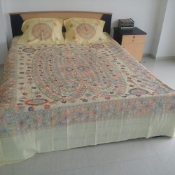 High quality Hand made nakshi bed sheet with 2 pillow cover