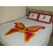 High quality hand made Applique bed sheet with 2 pillow cover