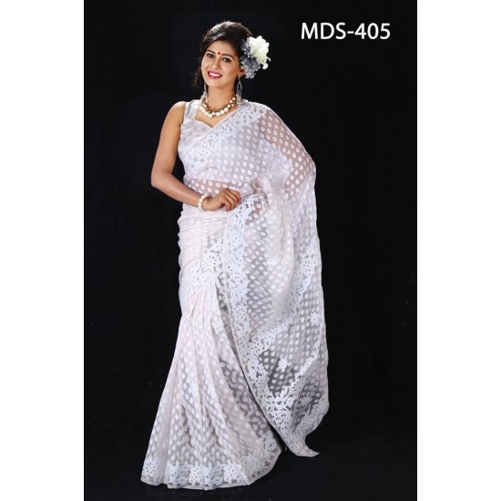 Fashionable Saree with blouse pcs