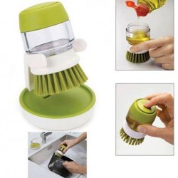 Soap Dispensing Palm Brush With Storage Stand