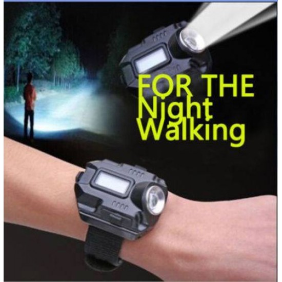 Rechargeable amp Tactical LED Flashlight Wristlight Wrist Light Lamp Waterproof USB