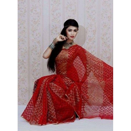 Indian jamdani sharee, w/o blouse pc