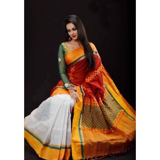 Fashionable Saree with blouse pcs