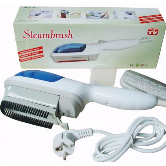 Portable electric steam brush and iron