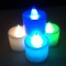Colorful LED Smokeless Candles Shaped Small Flashing Night Light 