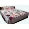 Embroidered Applique Bed Cover with two pillow cover