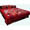Embroidered Applique Bed Cover with two pillow cover