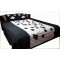 Embroidered Applique Bed Cover with two pillow cover