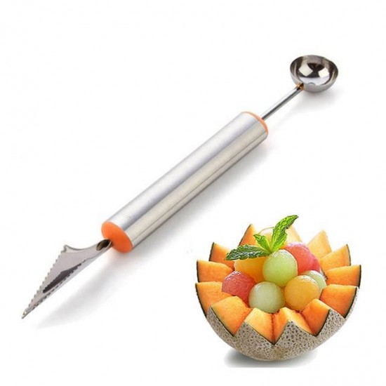 Fruit Vegetable Carving Tools Melon Scoops Ballers Stainless Steel Kitchen Accessories 