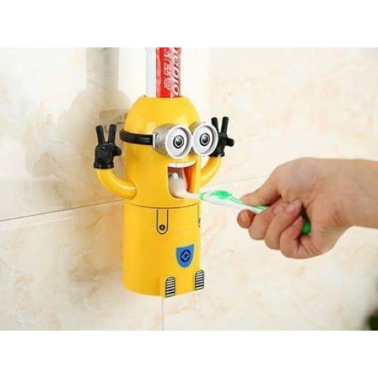 Minion toothpaste dispenser