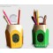 Multi Function Charming Pencil Shaped Tip Pen Holder With Calendar And Electronic Alarm Clock