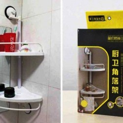 Corner shelf kitchen and bathroom