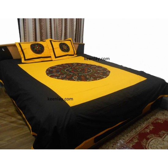 Nakshi Bed Cover with Two Pillow Cover