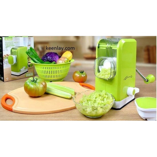 Multifunctional manual meat grinder