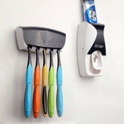 New Stylish design toothpaste dispenser with brush holder