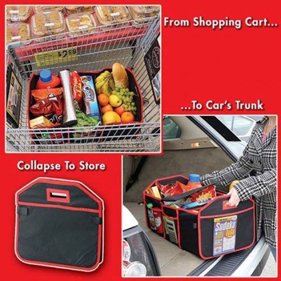 Multi functional trunk organizer