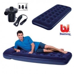 Inflatable Single bed with electric pumper 