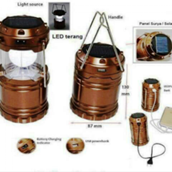 USB Led solar powered rechargeable light