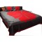 Embroidery Applique bed cover with 2 pillow cover