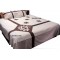 Applique bed cover with 2 pillow cover