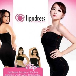 Lipodress Seamless Body Shaper Magic Dress Ultimate 3 in 1 (Black)