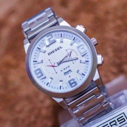 Diesel stylish silver corporate watch for men