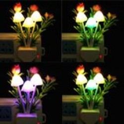 Creative design of mushroom with rose design