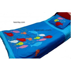 Toddler Applique Bed Cover with One pillow cover