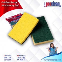 Cellulose Sponge With Scouring Pad_CS-0230