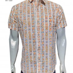 Screen print half sleeve shirt