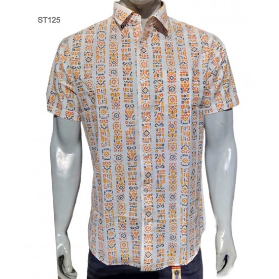 Screen print half sleeve shirt