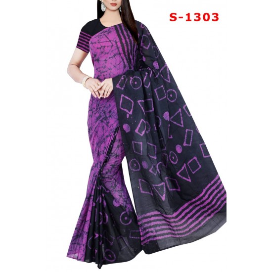 Mom Batik Saree with Blouse Pcs