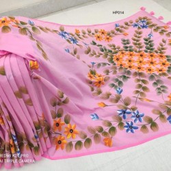 Half Silk Hand Paint saree