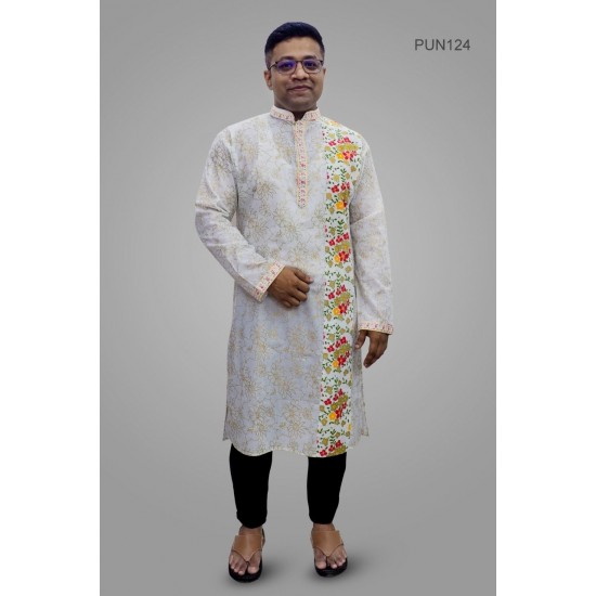 Screen Print panjabi for Men