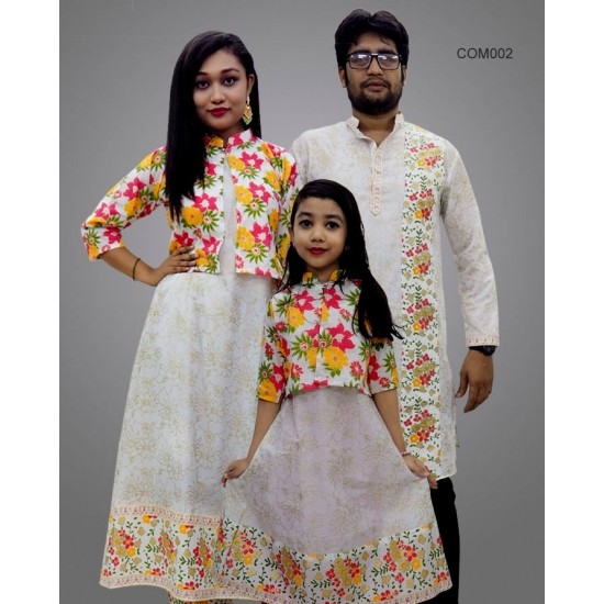 Family Combo Set Mom Dad and Baby Girl