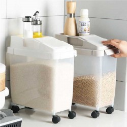 Trolly Rice Storage/Movable Food Container