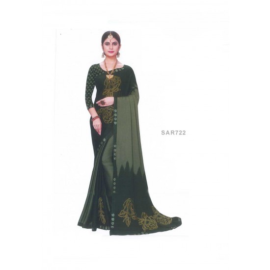 Shamu Silk Ambush Print saree with Blouse piece