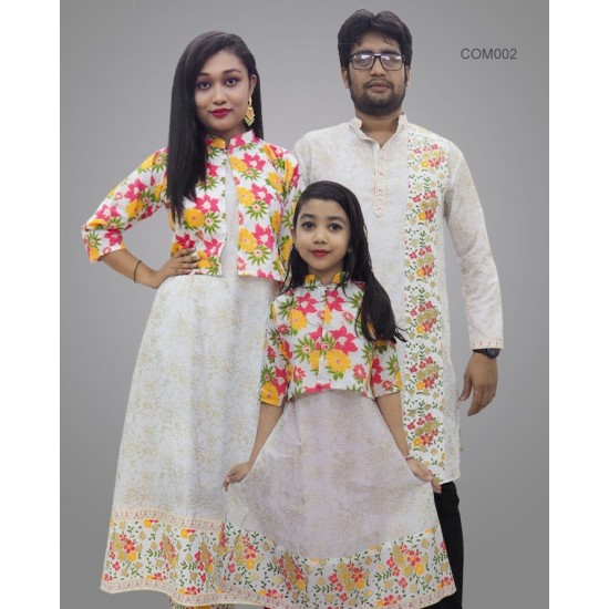Family Combo Set Mom Dad and Baby Girl