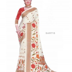 Digital print saree with Blouse piece