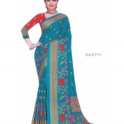 Digital print saree with Blouse piece
