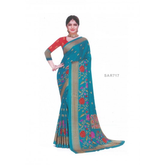 Digital print saree with Blouse piece