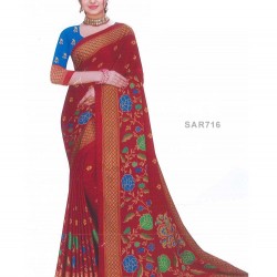 Digital print saree with Blouse piece