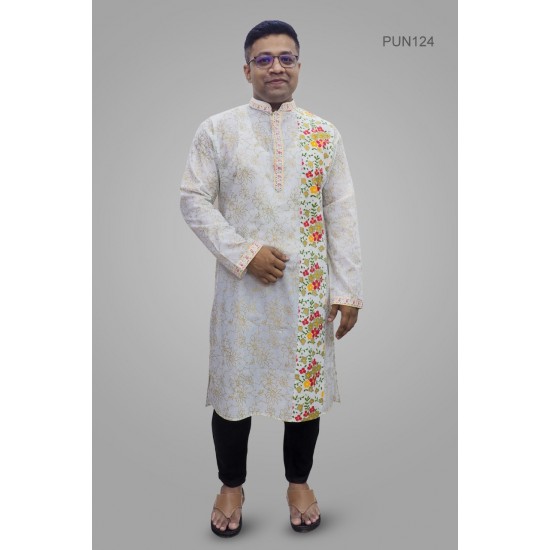 Screen Print panjabi for Men