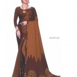 Shamu Silk Ambush Print saree with Blouse piece